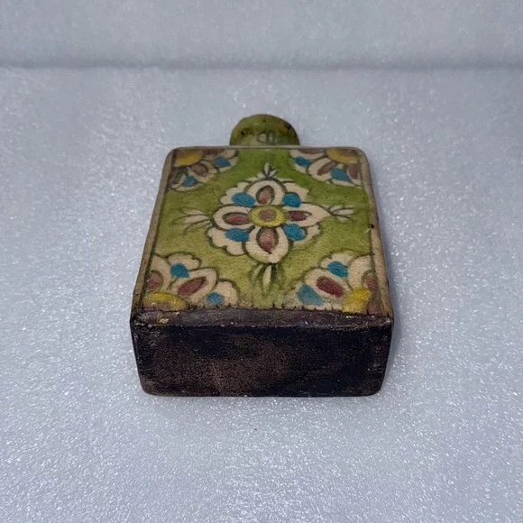 Antique Persian qujar oil flask Bottle